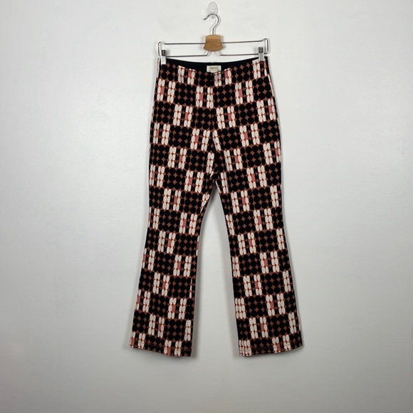 Maeve The Margot Kick Flare cropped pants women size Small Tall pull on stretch - Picture 2 of 8